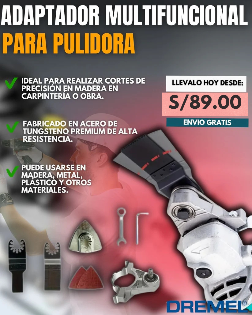 ADAPTADOR MULTIFUNCIONAL PARA AMOLADORA